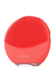 LUNA 4 mini Deep Cleansing Dual-Sided Facial Cleansing Massager | Coral