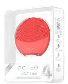 LUNA 4 mini Deep Cleansing Dual-Sided Facial Cleansing Massager | Coral