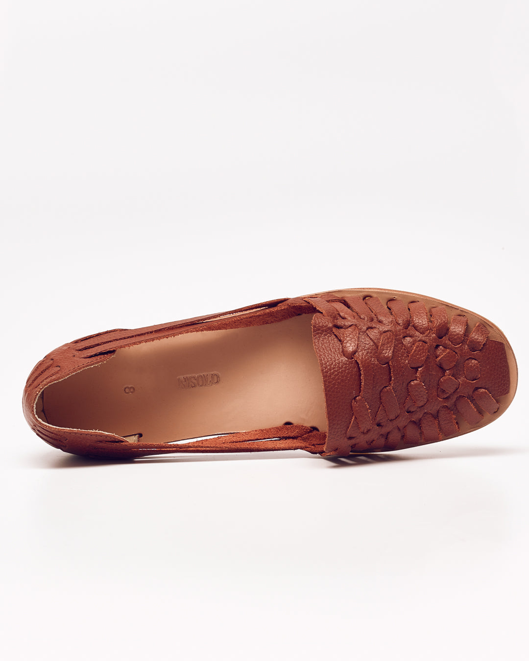 Womens | Leather Huarache Sandal | Burnt Sienna