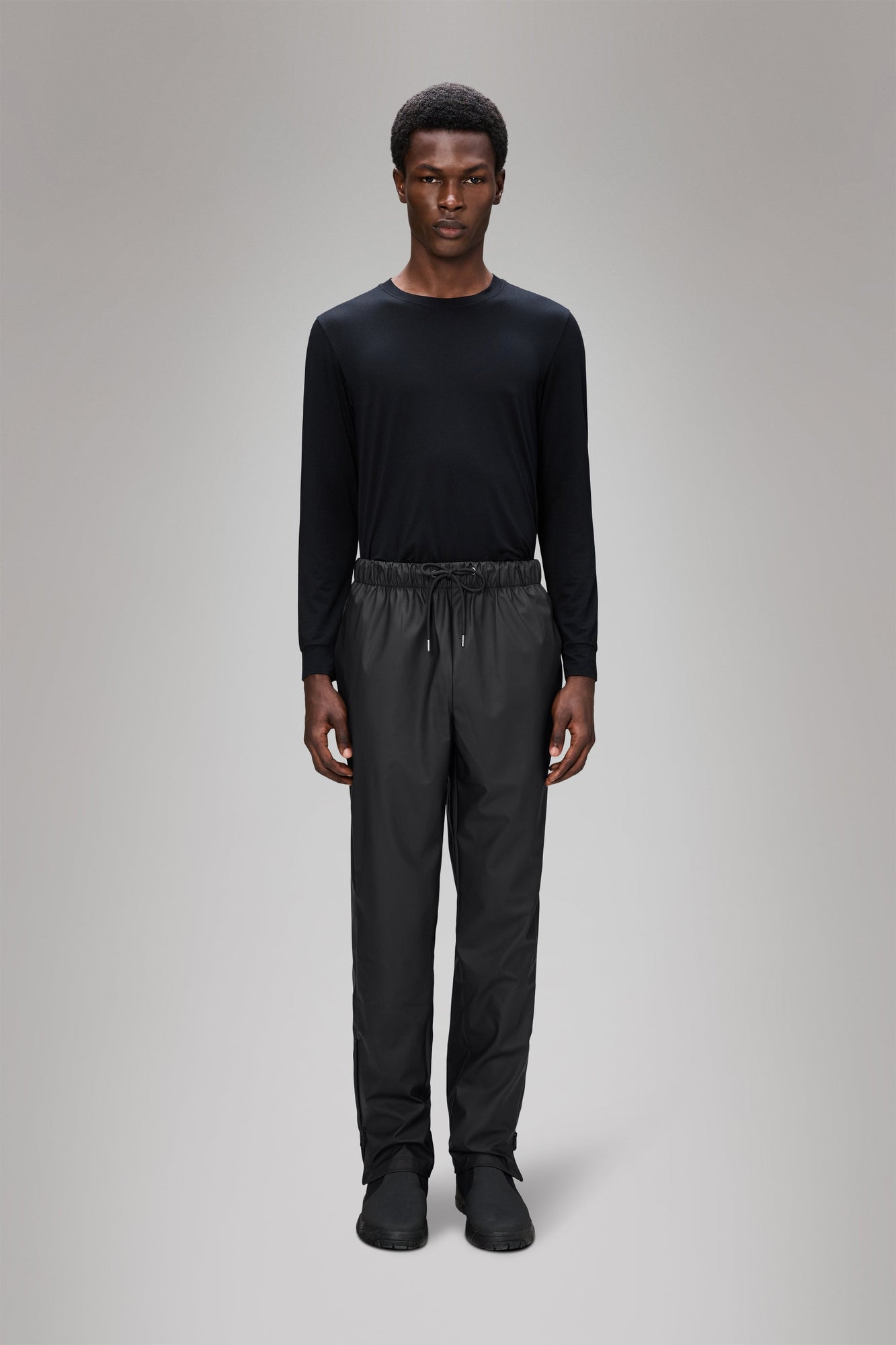 RAINS Rain Pants Slim Black Pants