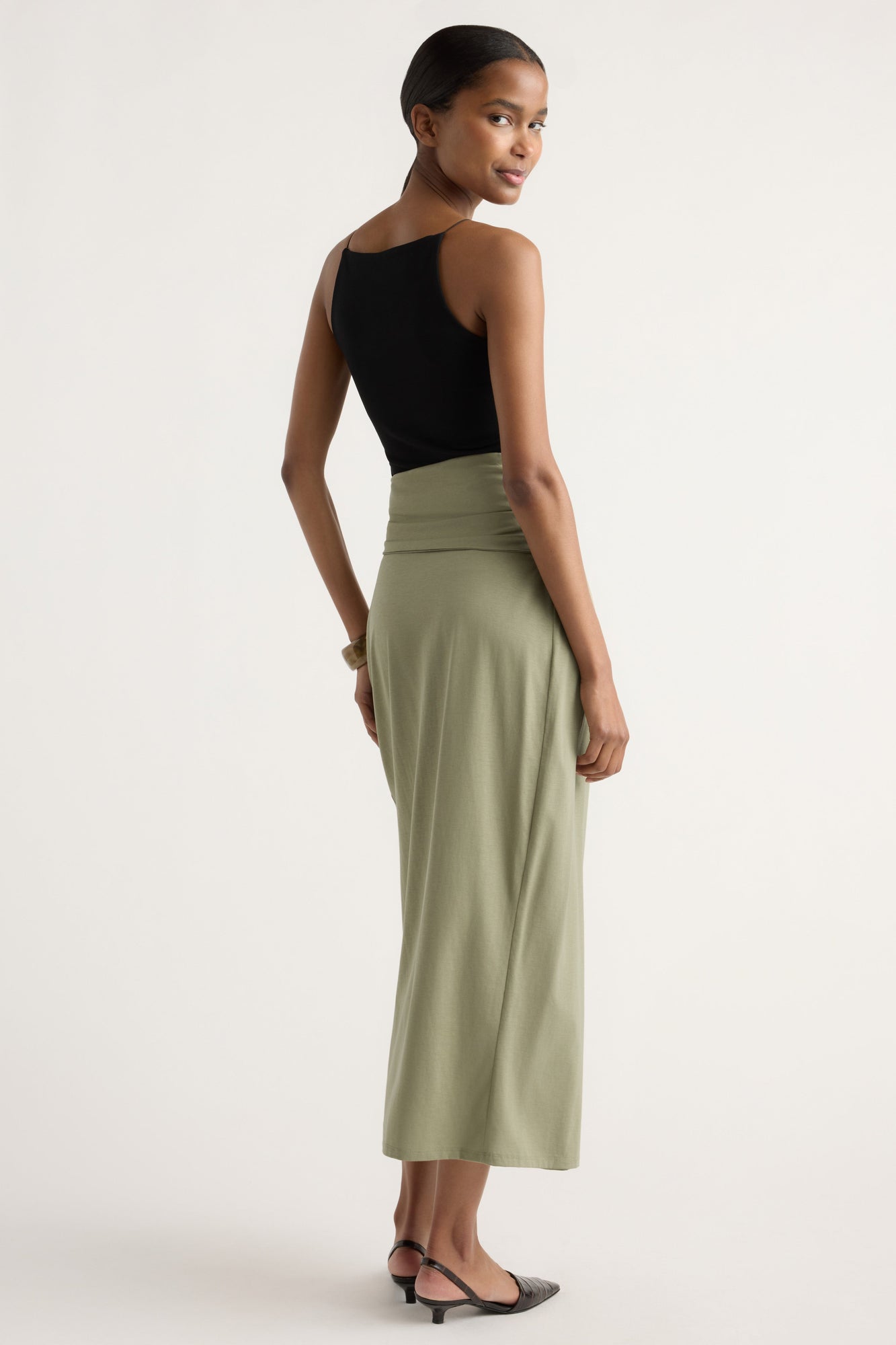 Isilda | Elke Tie-Waist Maxi Skirt in Size Small