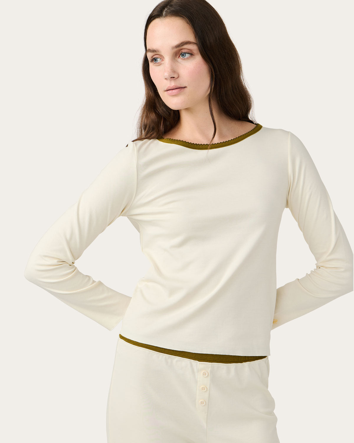 Womens | Ellie PJ Set | Ivory