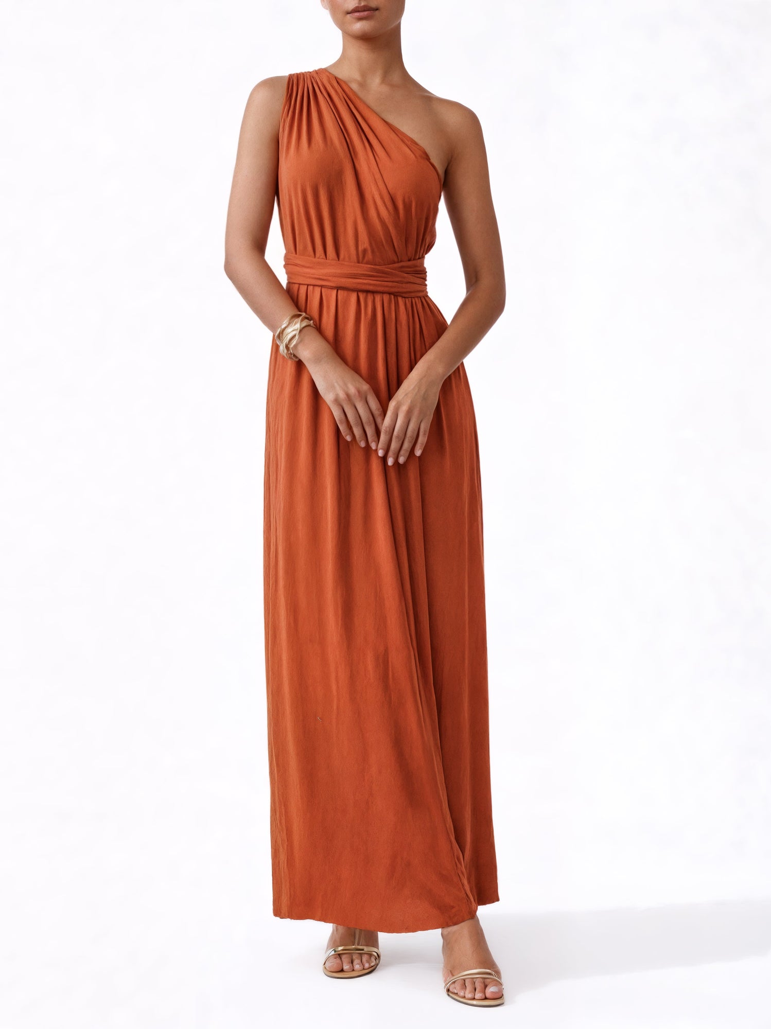 Mailys Dress | Solid Rust