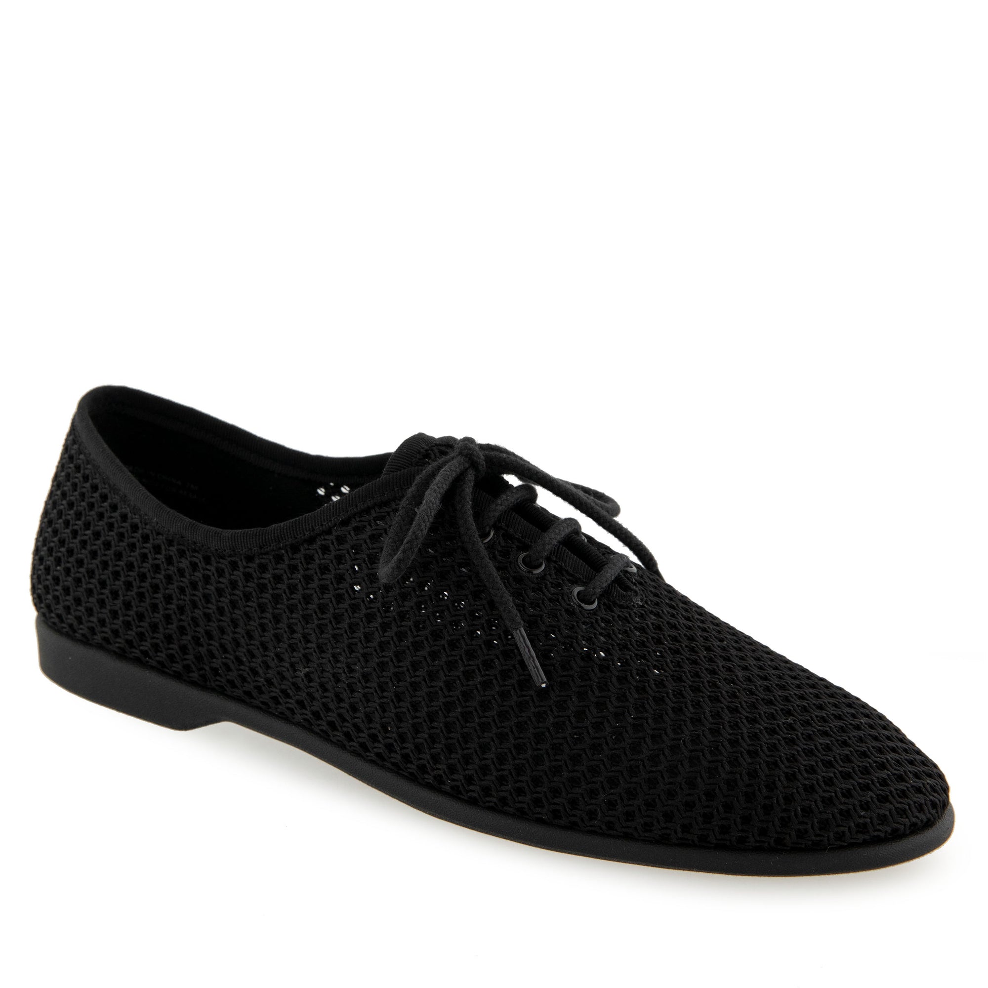 Breezy Casual Oxford | Black Mesh Fabric