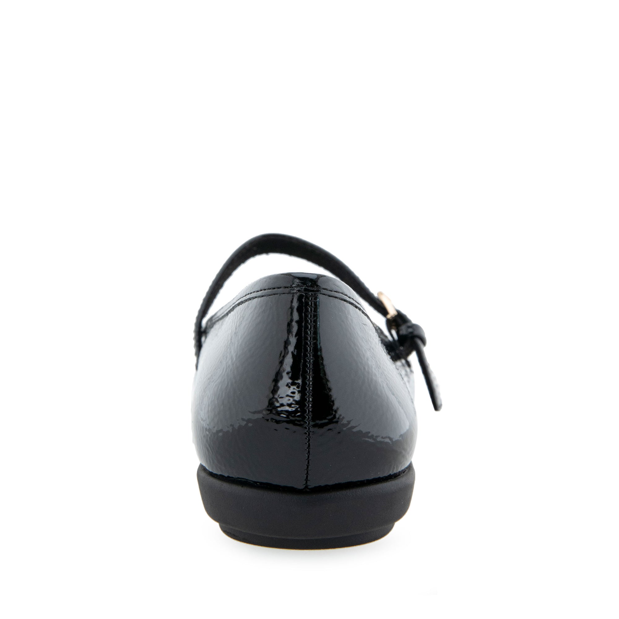 Baylee Casual Flat | Black Patent Faux Leather