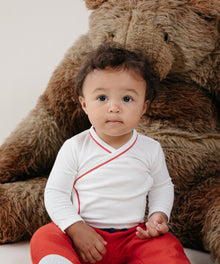 Kids Unisex | Crossbody Onesie | White/Red