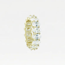 The Oval Cut Eternity Band | Gold