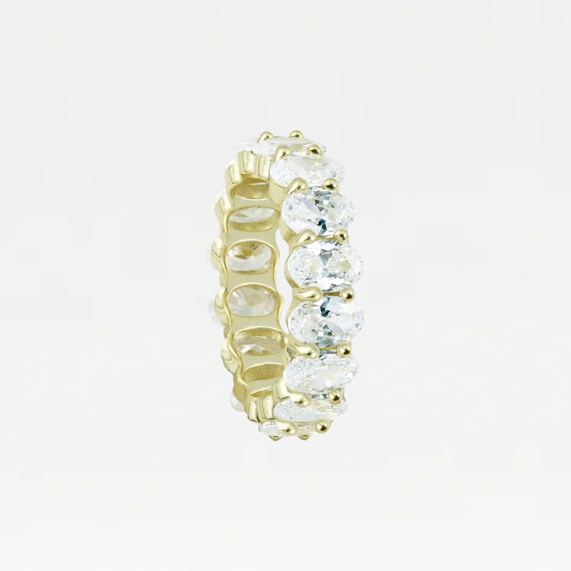 The Oval Cut Eternity Band | Gold