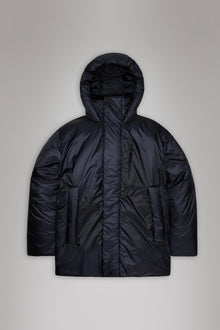 RAINS Torna Insulated Long Jacket Navy Jacket