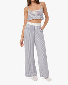 Babydoll Cropped Tank | Lilac/Dark Navy