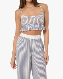 Babydoll Cropped Tank | Lilac/Dark Navy