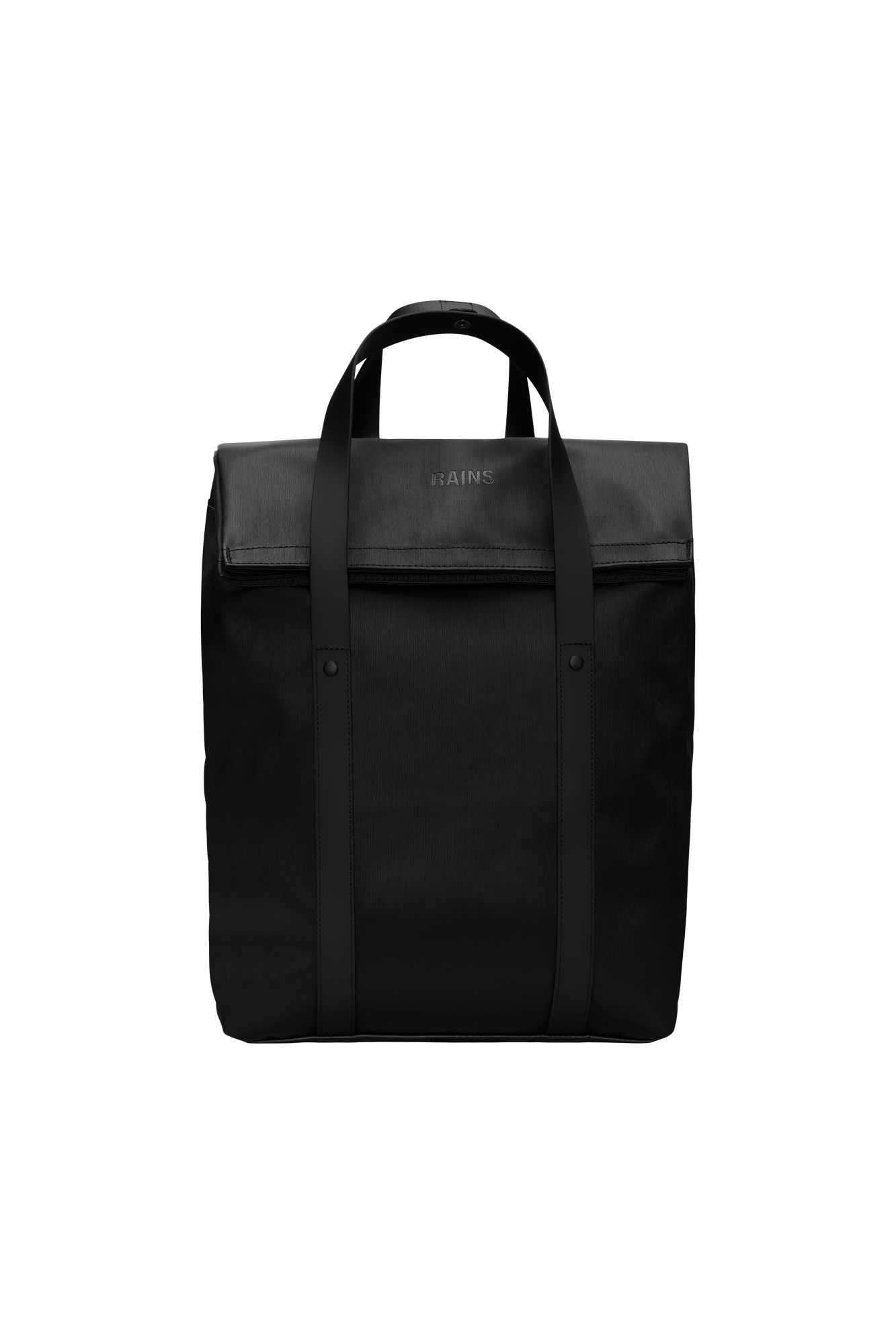 RAINS 2 Way Tote Backpack Black Grain 15L H58 x D12 x W33 cm Backpack