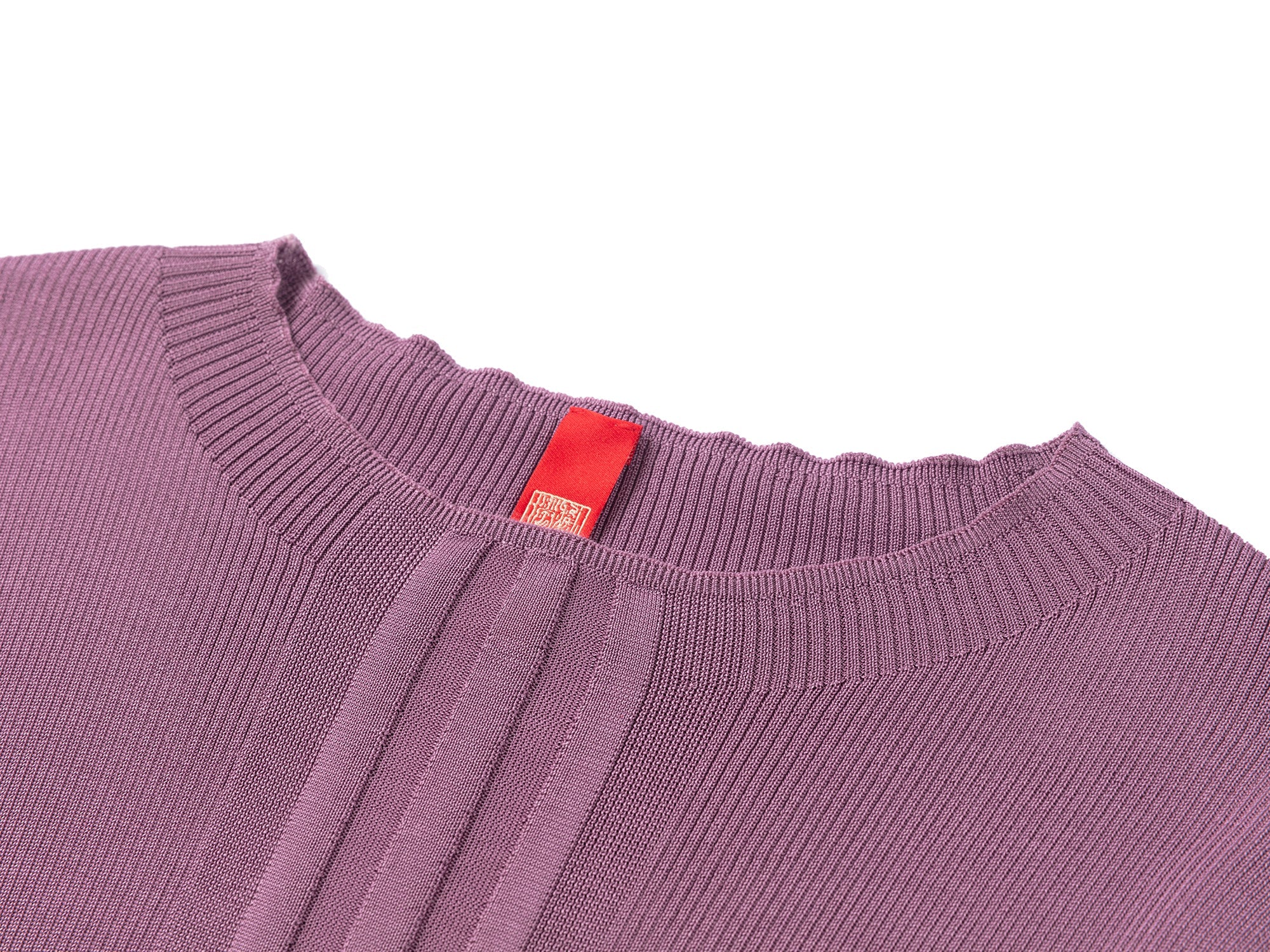 Silky Knitted Top | Purple