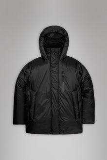 Rains Torna Insulated Long Jacket Black Jacket