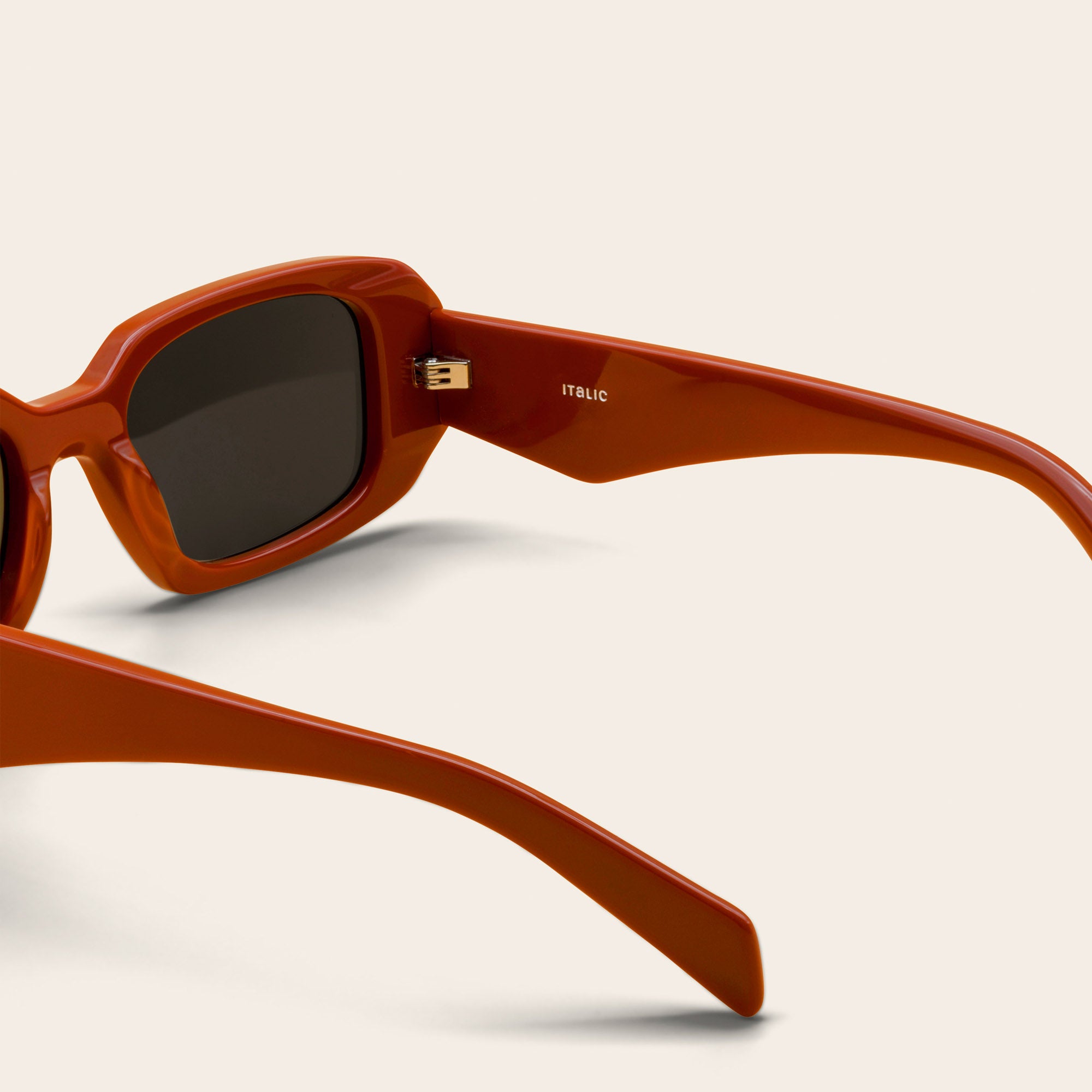 Unisex | Gabriele Rectangle Italian Acetate Sunglasses | Desert Sun