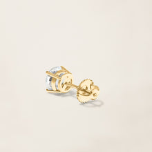 Womens | 18K Solid Yellow Gold | Dalton Solitaire Studs | 1 CTW Diamonds