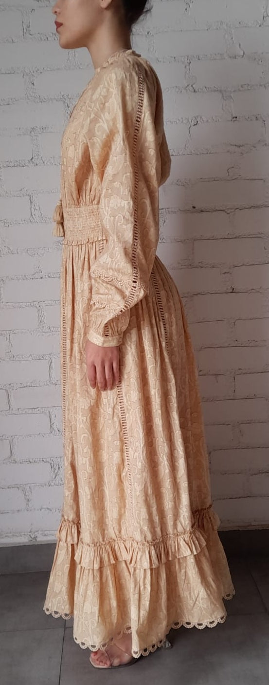 Long Dress | Nude