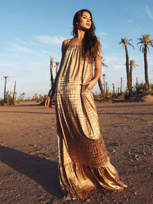 Fari Dress - Dhaw Gold - diarrablu