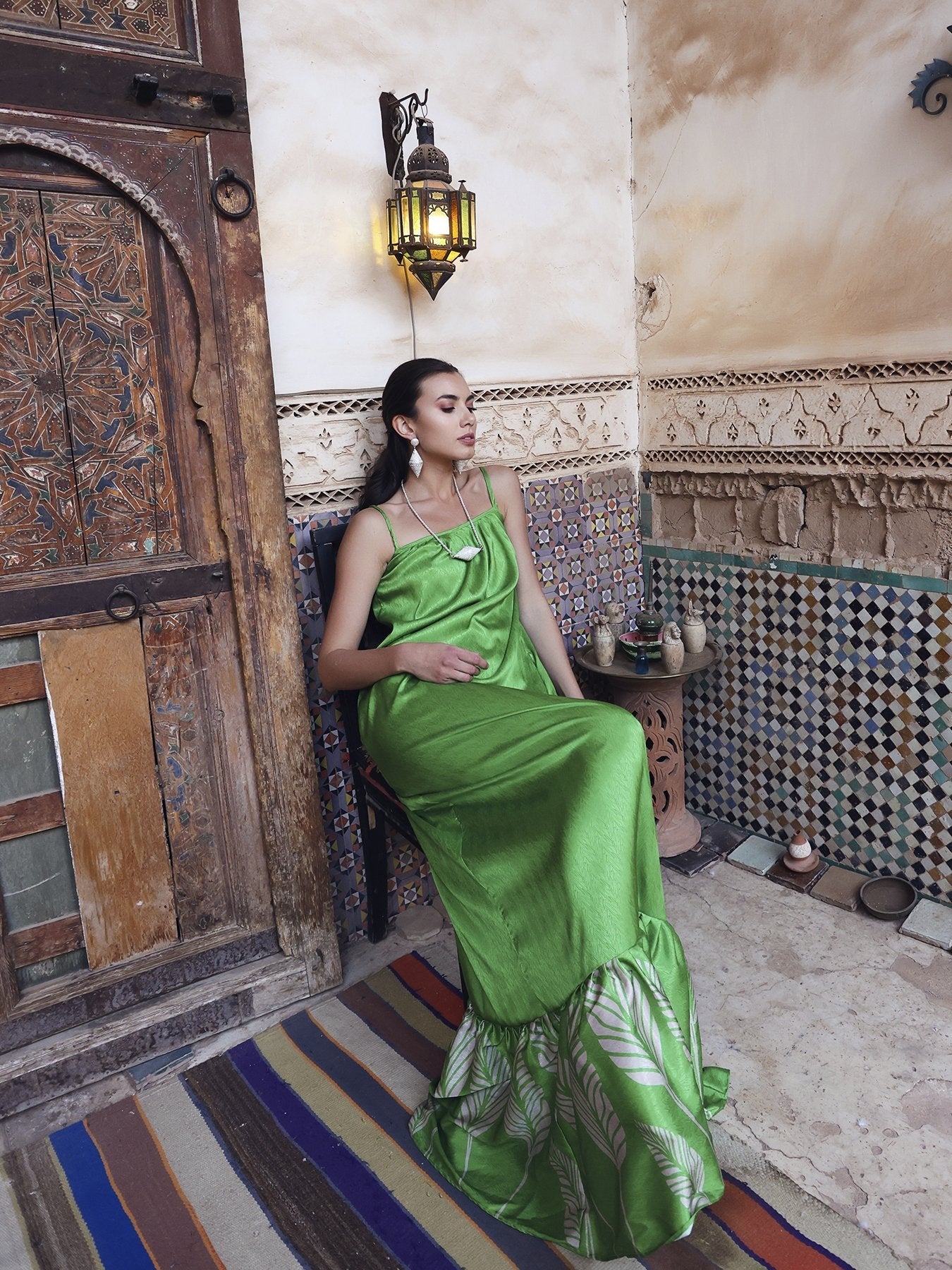 Fari Dress | Palms Vert