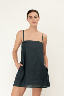 Faye Mini Dress | Petrol