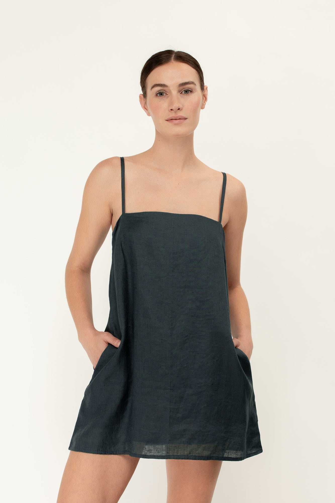 Faye Mini Dress | Petrol