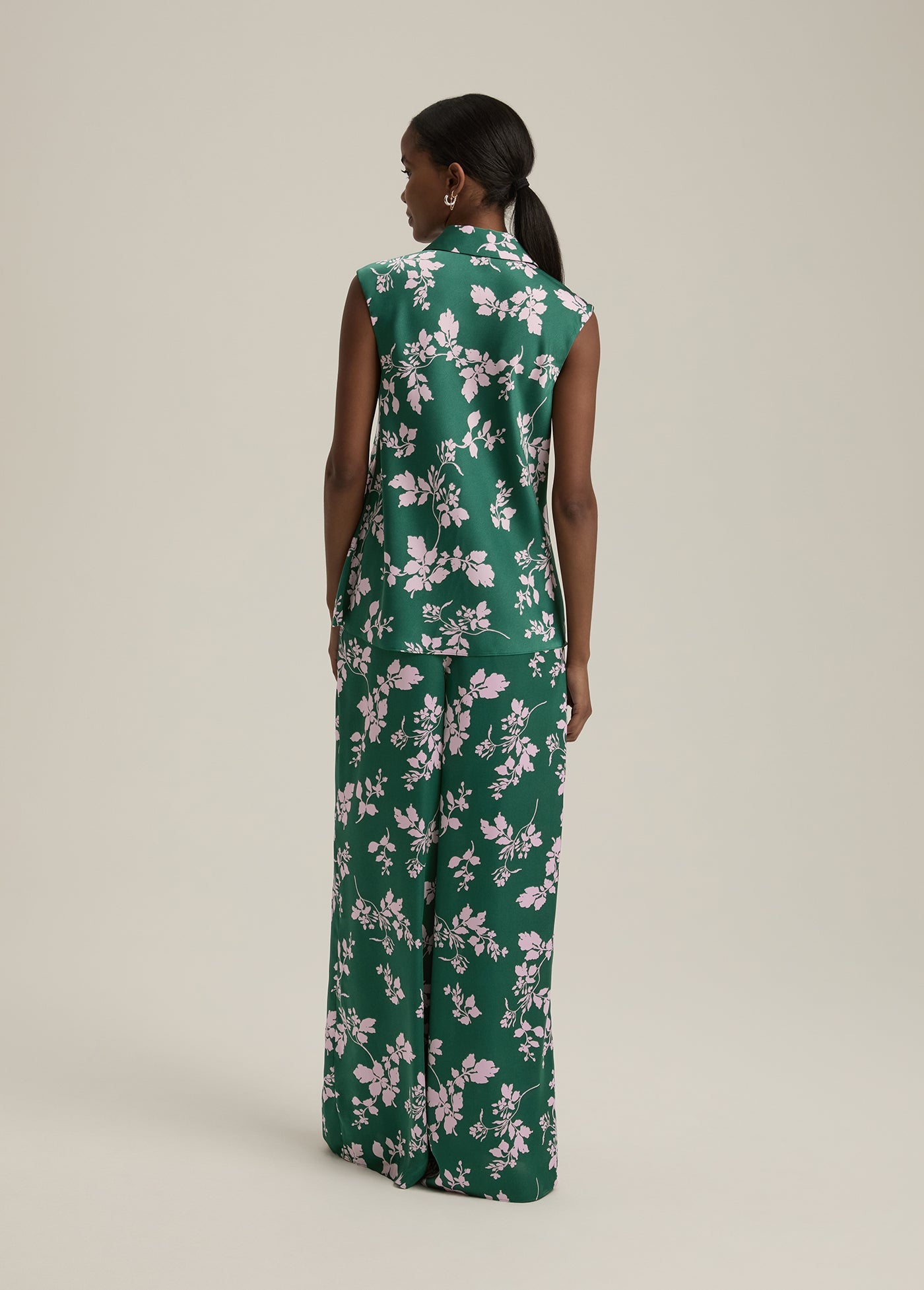 The Agatha Top | Emerald Floral
