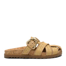 Liberty Casual Mule | Natural Basket Raffia