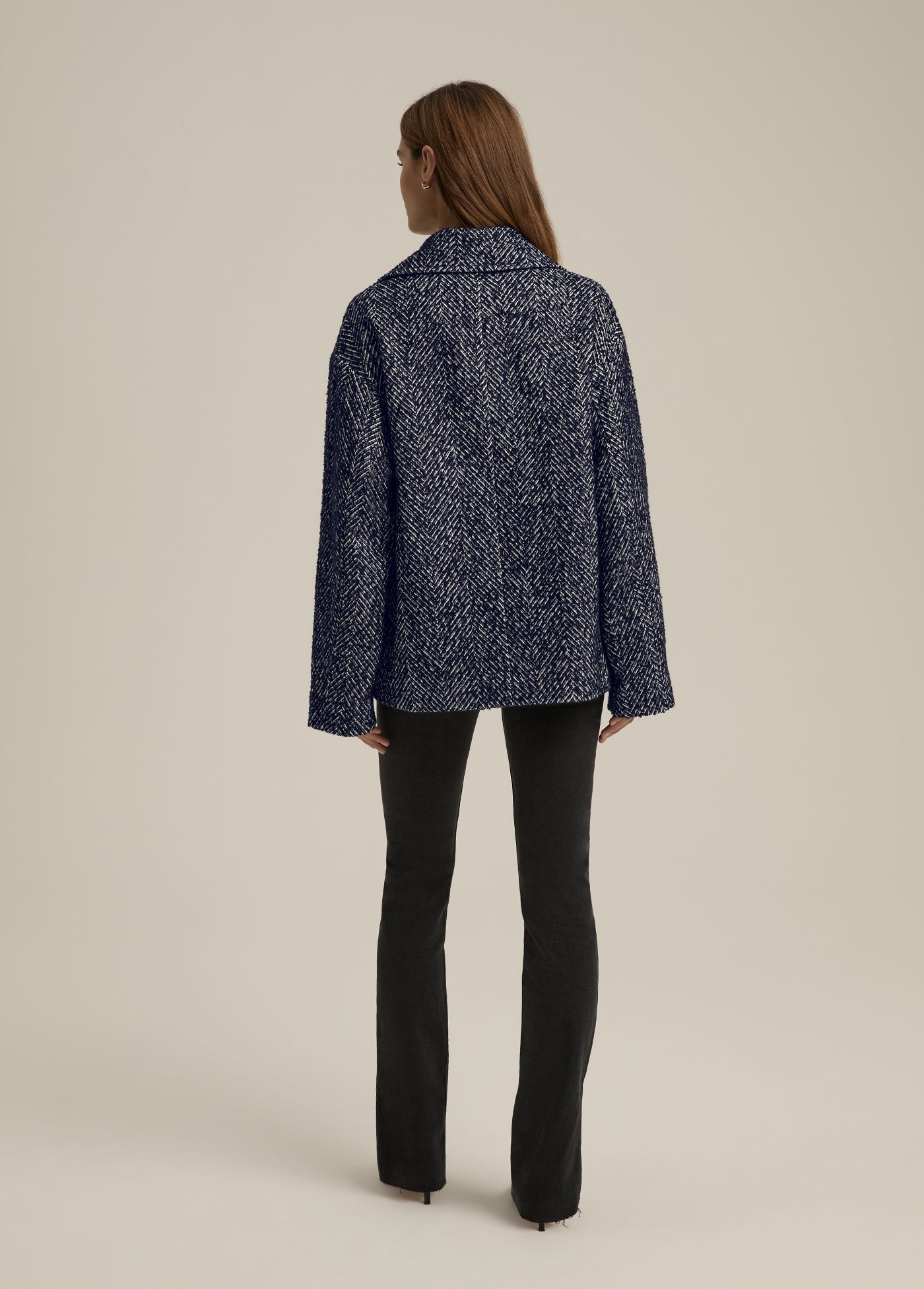 The Favorite Peacoat | Navy Herringbone