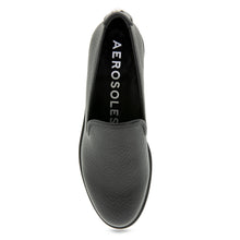 Poisy Tailored Loafer | Black Faux Tumbled