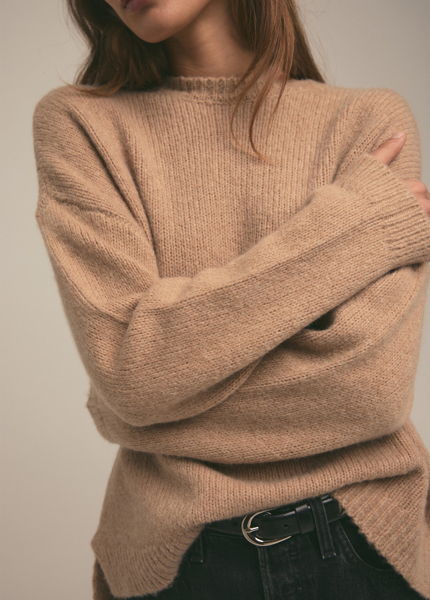 The Jamie Sweater | Almond
