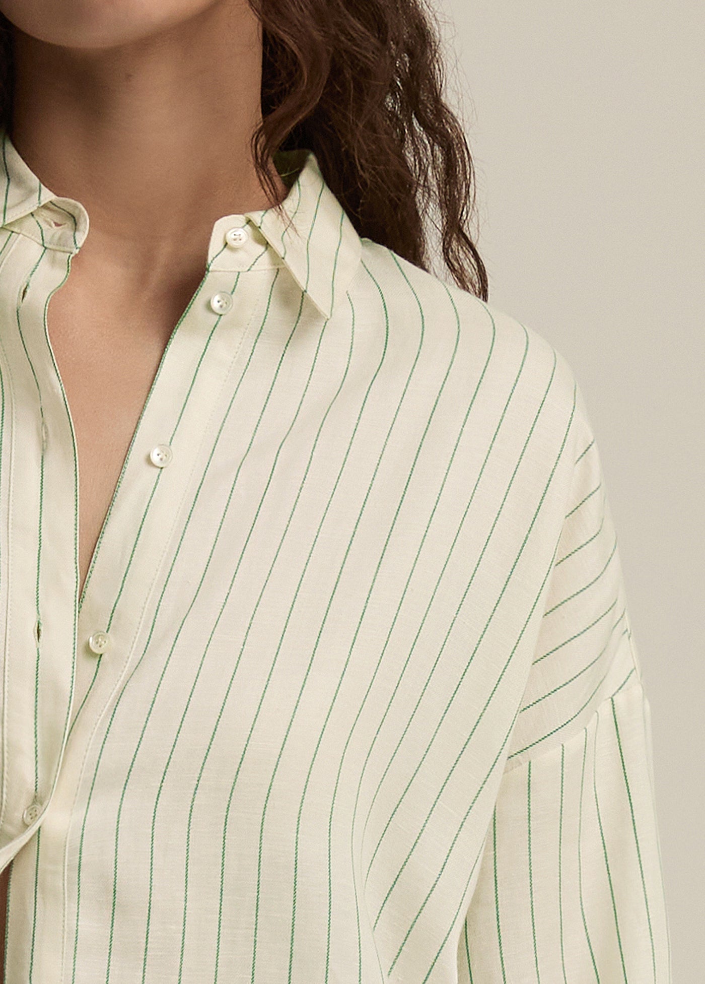 The Ex-Boyfriend Shirt | Emerald Stripe