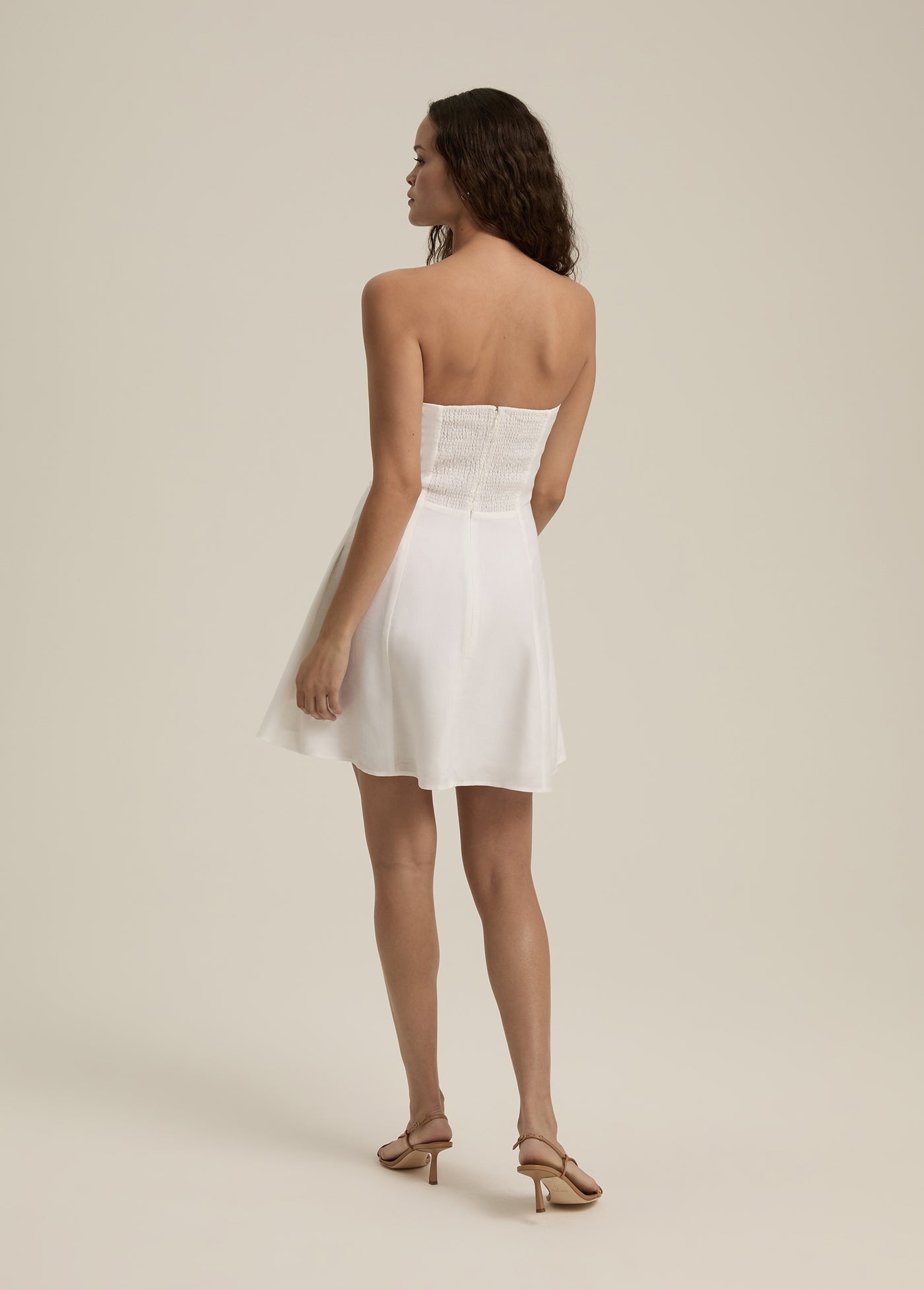 The Favorite Mini Linen Dress | Bright White