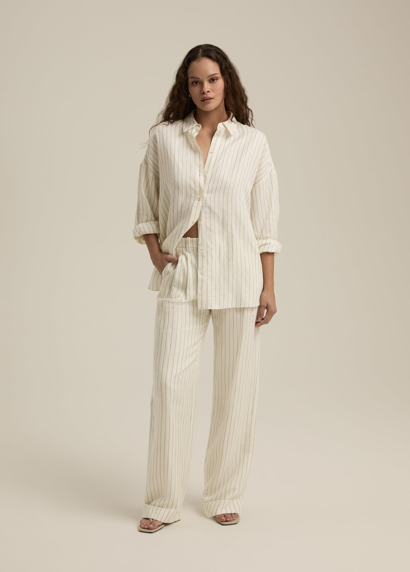 The Ex-Boyfriend Shirt | Emerald Stripe