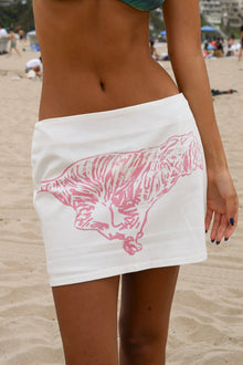 Delia Mini Skirt | White