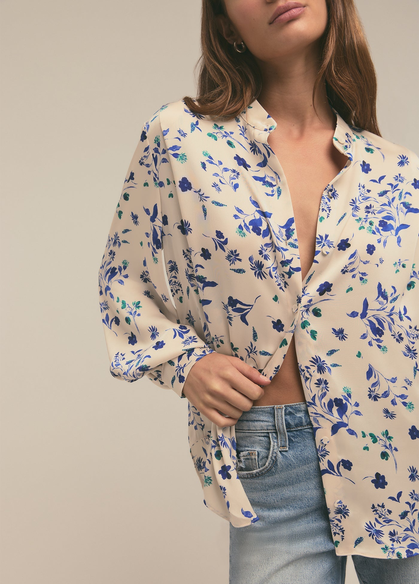 The Lauren Top | Pretty In Pink Floral