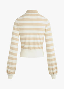 beige ivory stripe