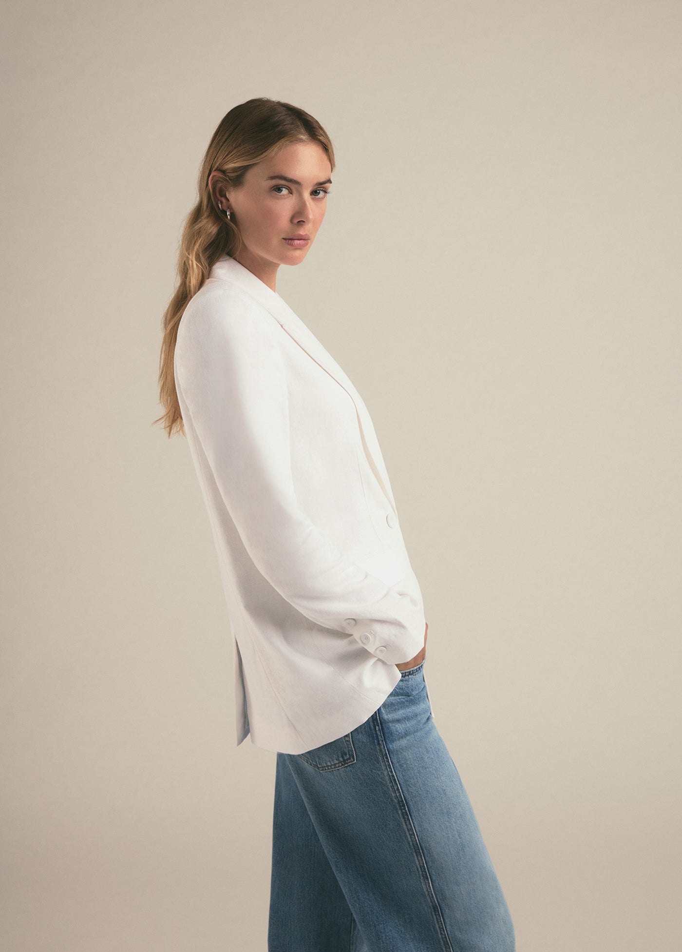 The Suits You Linen Blazer | White Linen