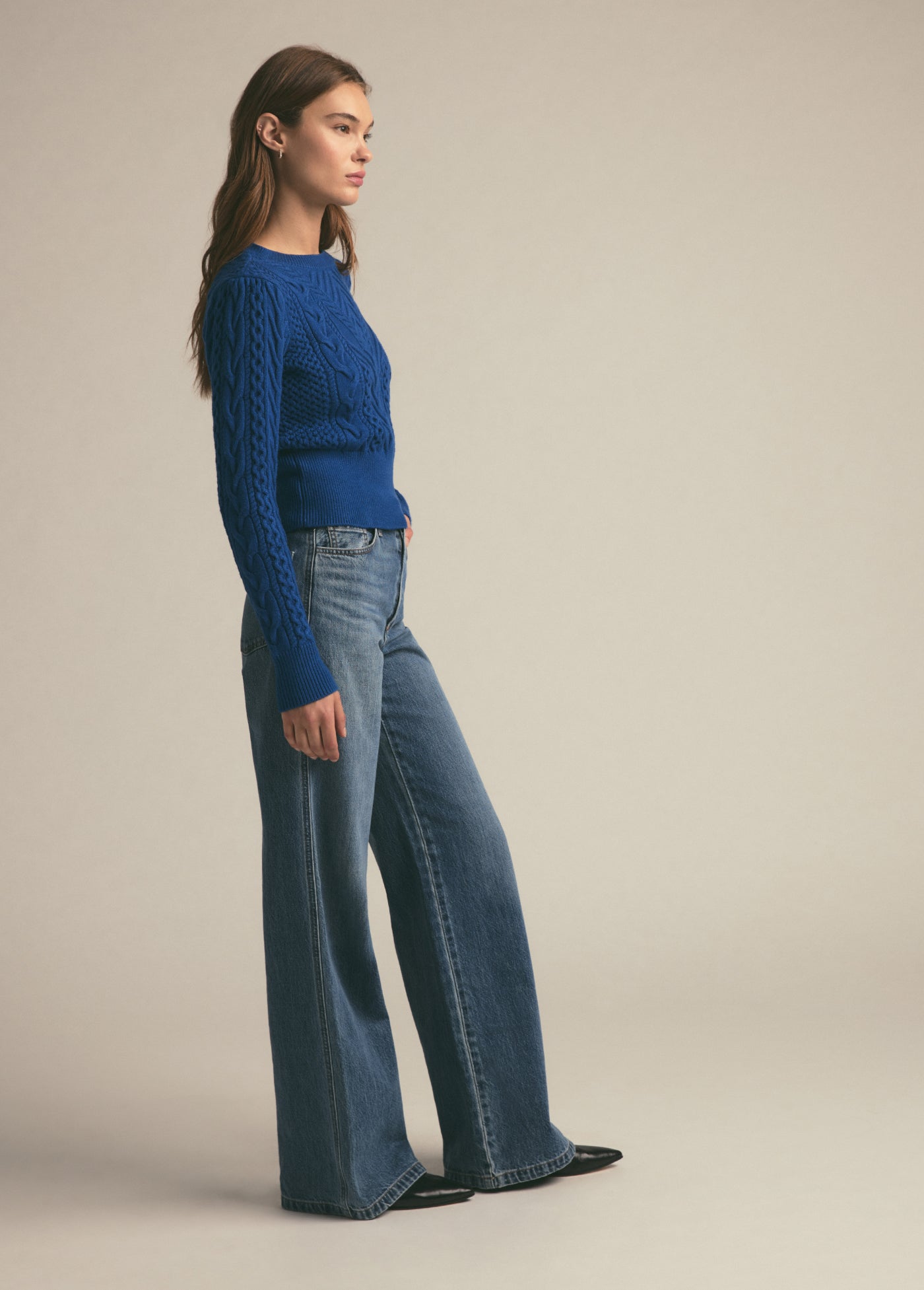The Esther Crewneck Sweater | Sapphire