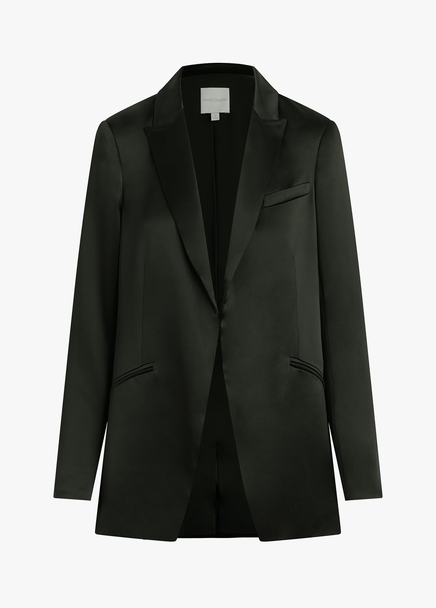 The Satin Blazer | Black