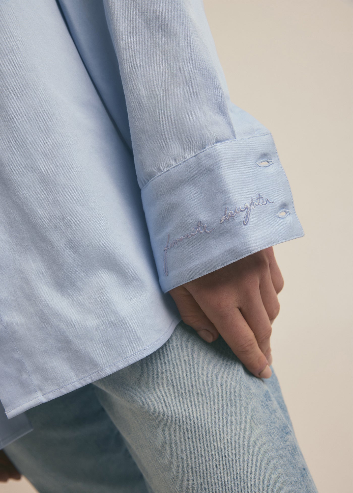 The Ex-Boyfriend Shirt | Beige Cotton Gauze