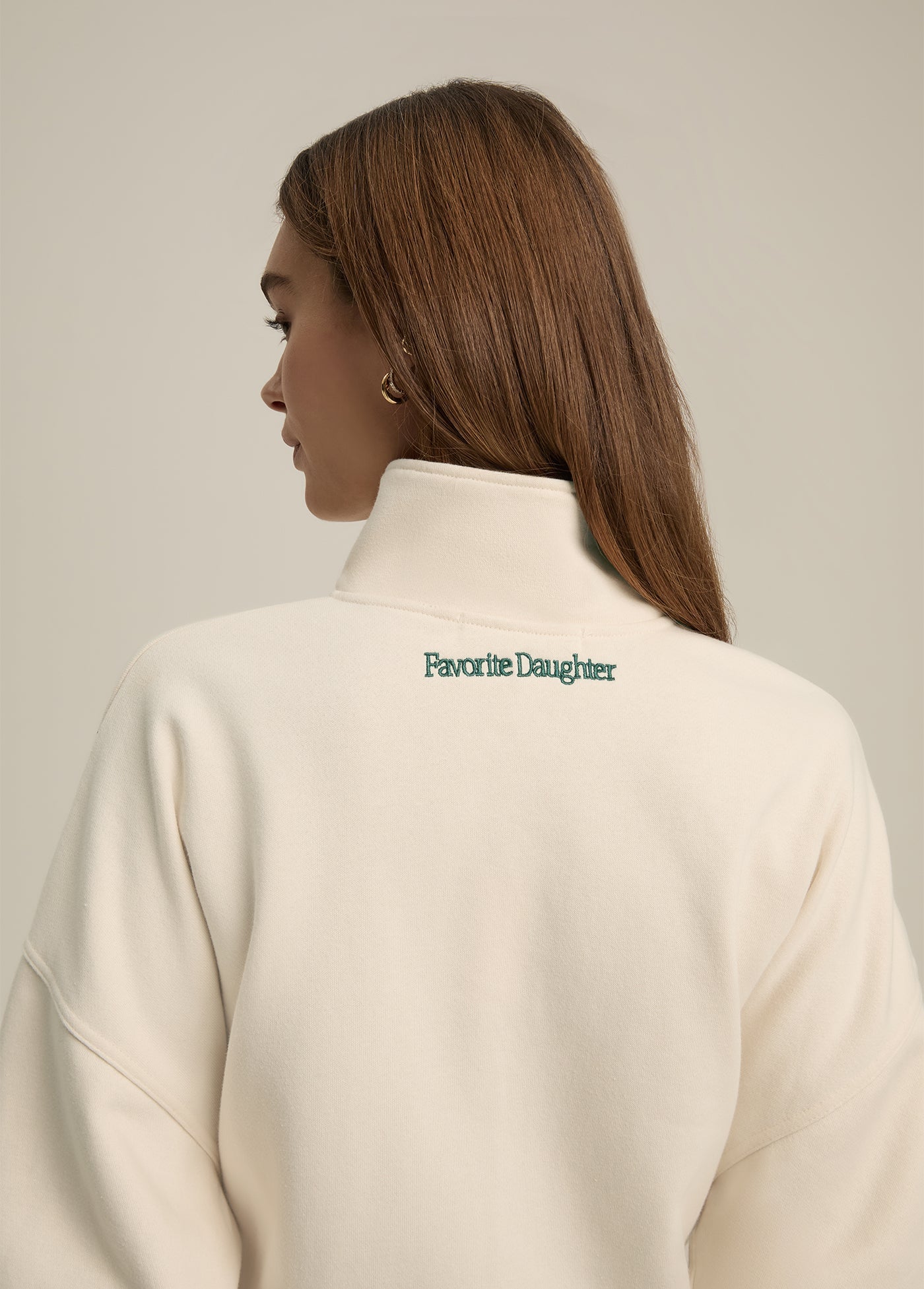 The Coaches Half Zip Jacket | Ivory