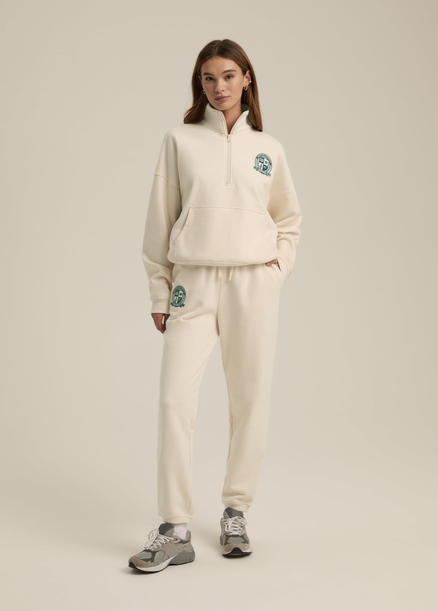 The Coaches Half Zip Jacket | Ivory