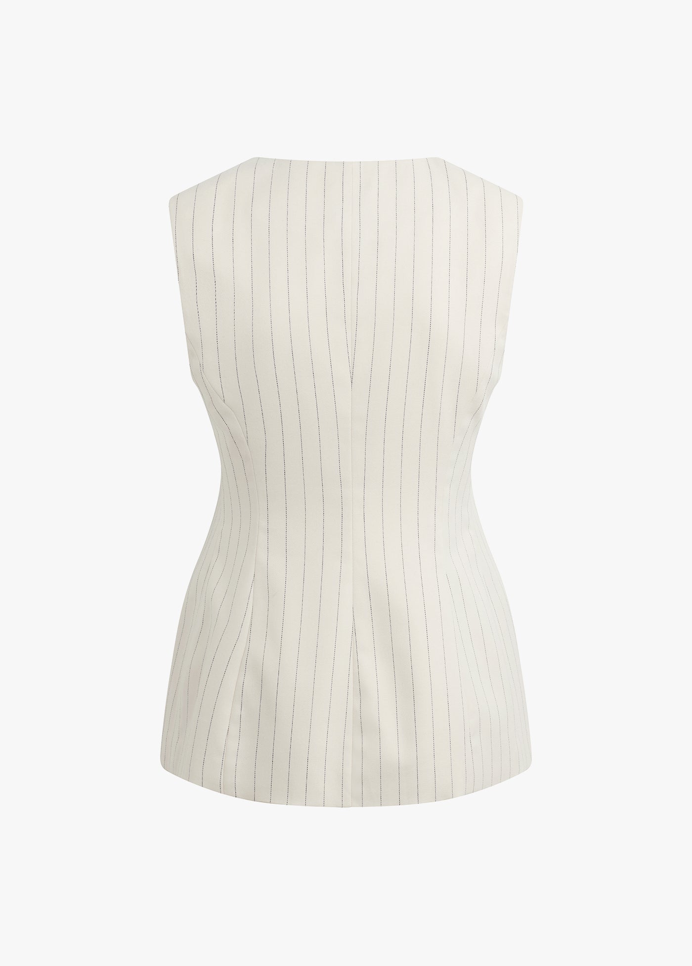 ivory navy pinstripe