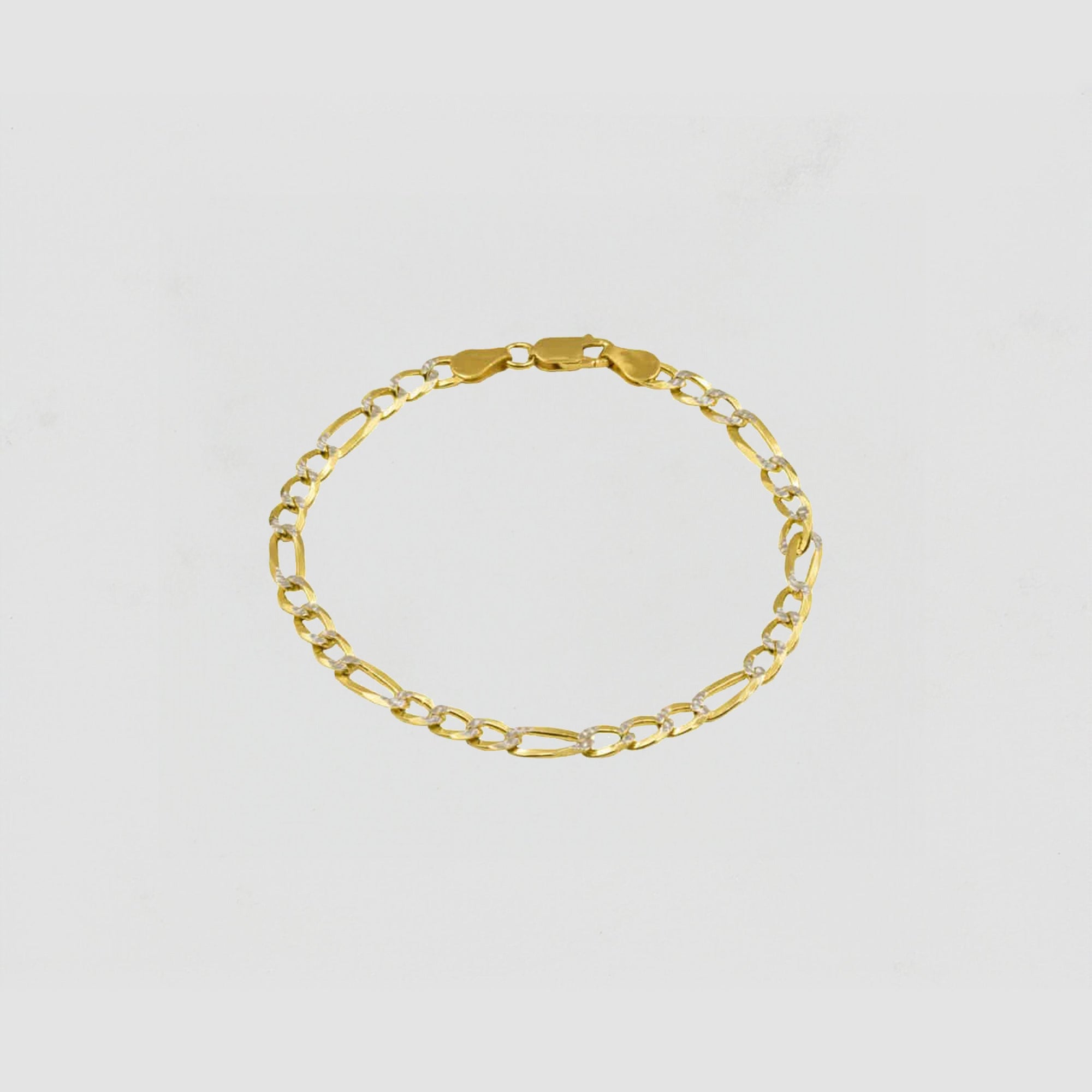 The Figaro Link Bracelet | Gold Plated