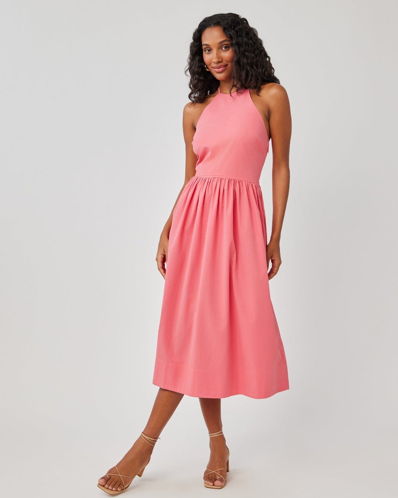 Bella Dahl | Fitted Midi Halter Dress Bella Dahl | Fitted Midi Halter Dress