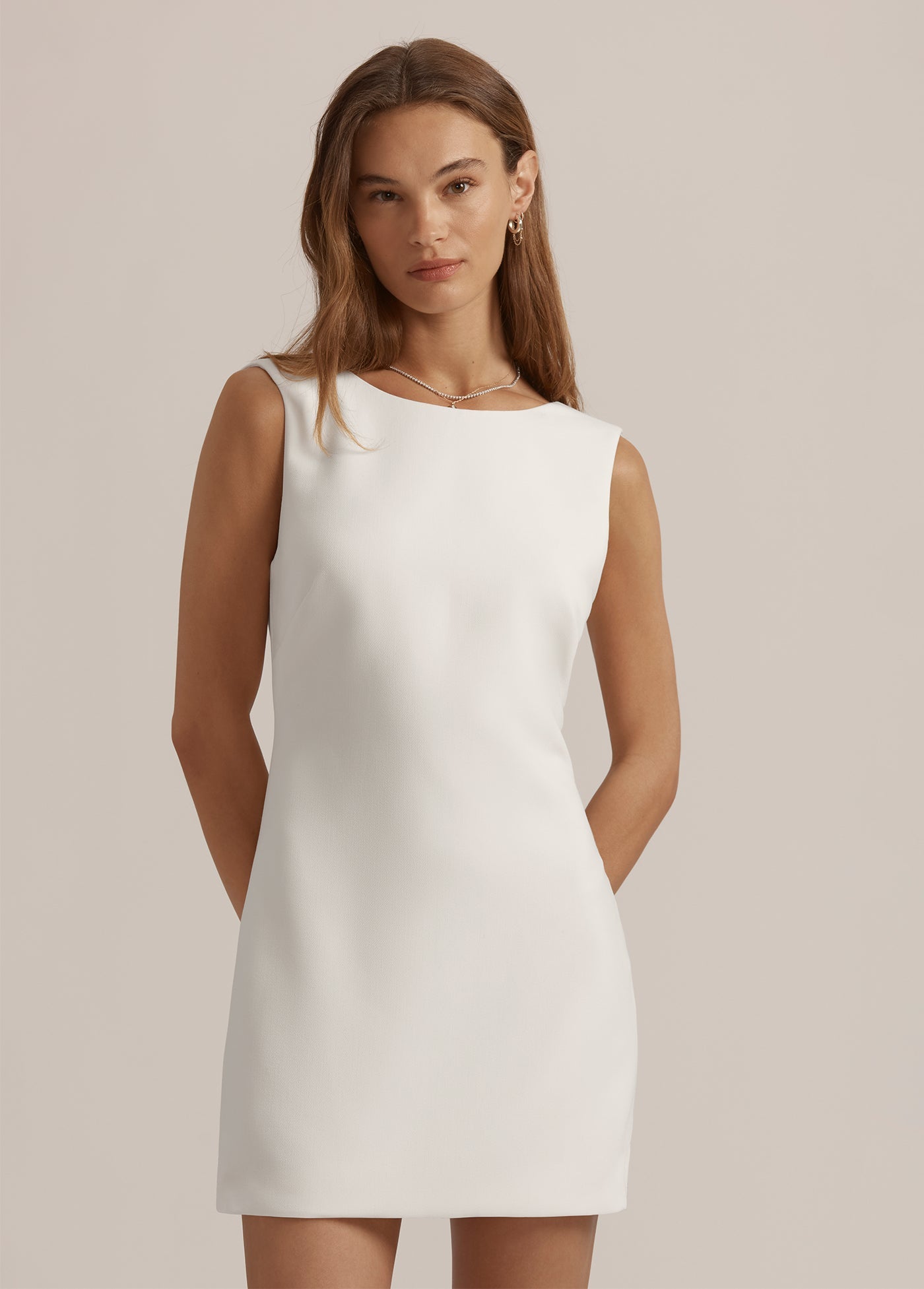 meet cute dress The Long Sleeve Meet Cute Dress | Modern Mini with Bow Detail