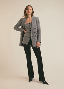 black white houndstooth