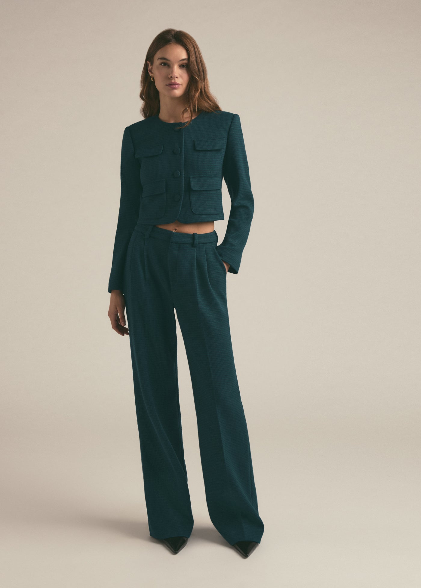 The Emily Jacket | Juniper Houndstooth