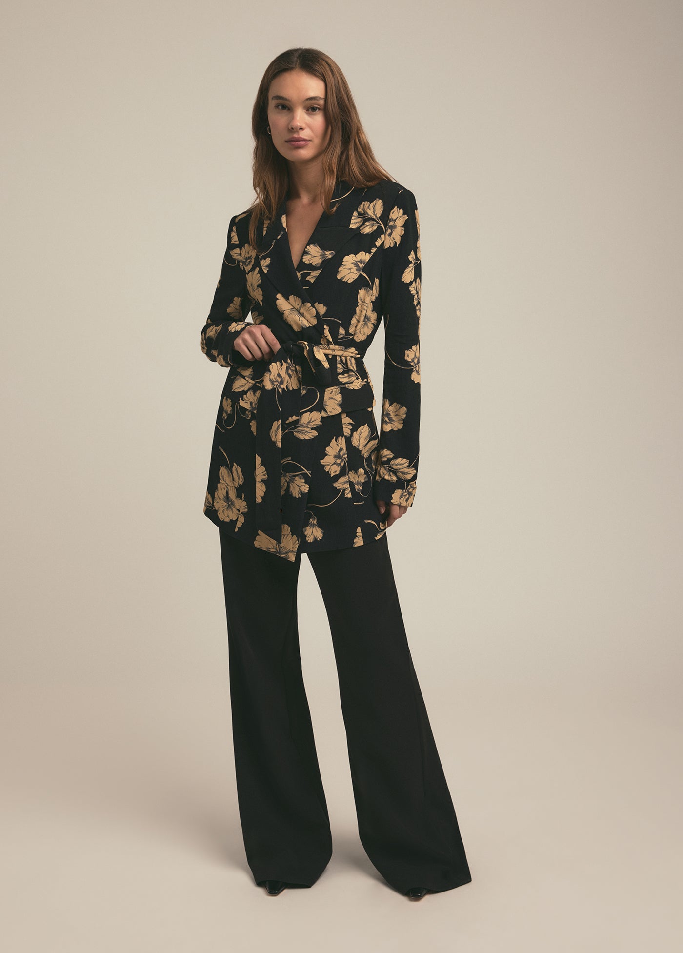 The Adrienne Blazer | Noir Fleur