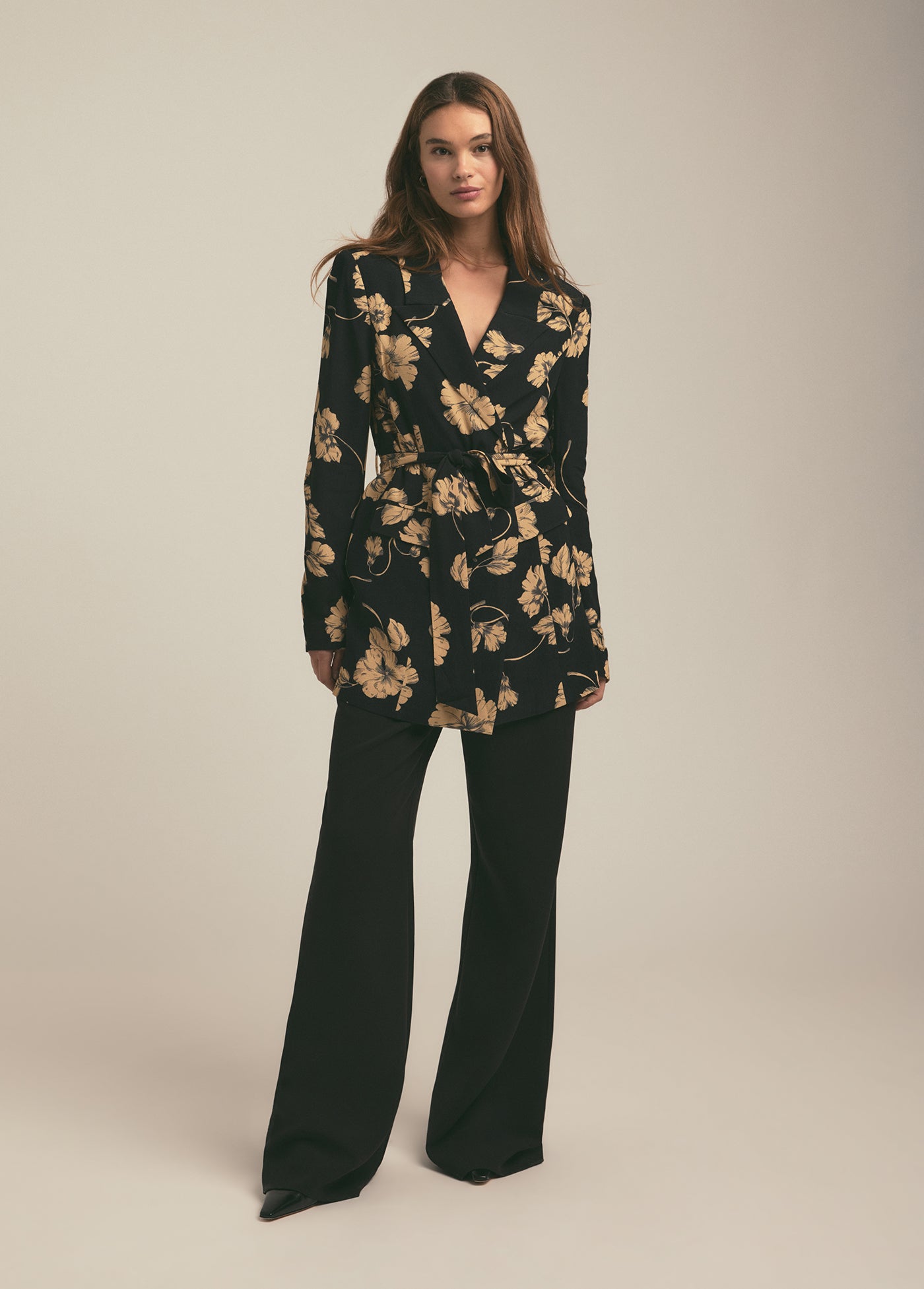 The Adrienne Blazer | Noir Fleur